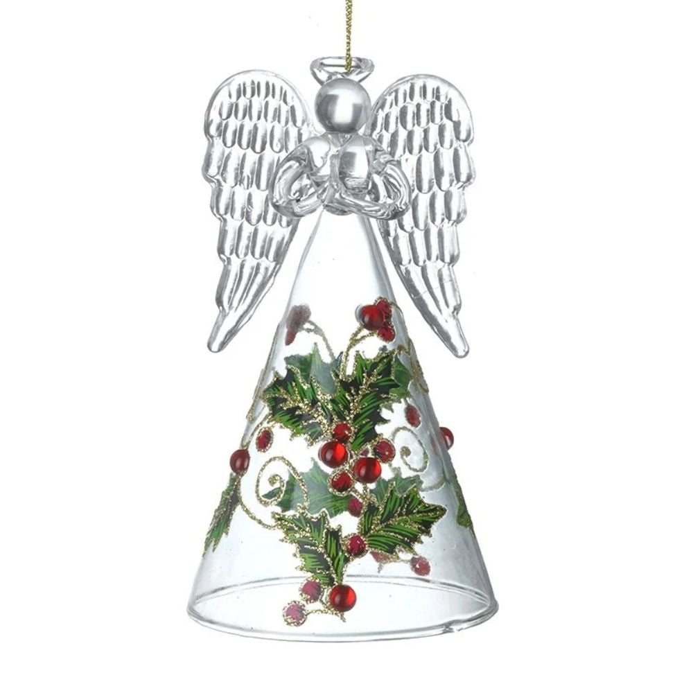 Heaven Sends 9cm Highly Textured Spun Glass Dress Angel