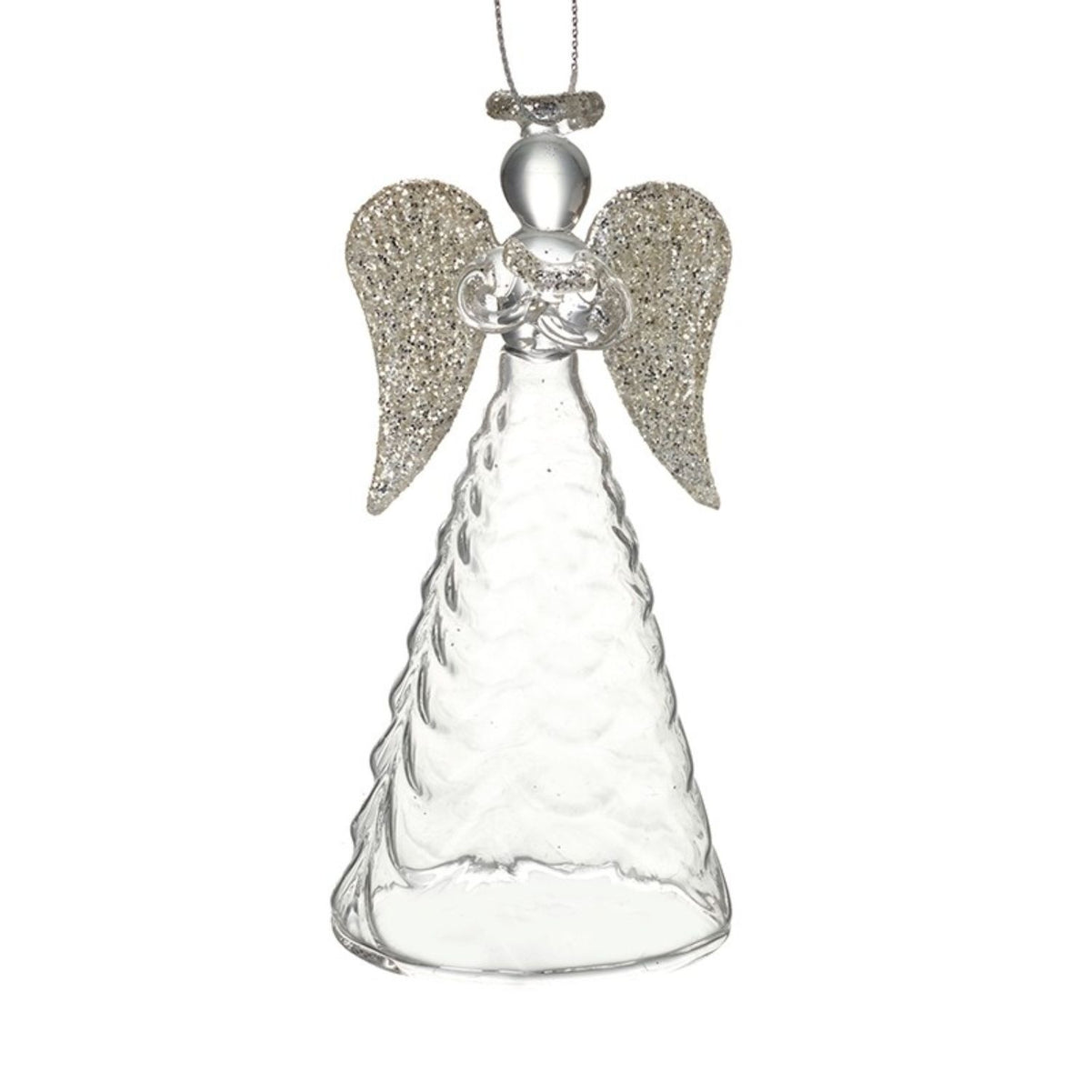 Heaven Sends Glass Hanging Angel