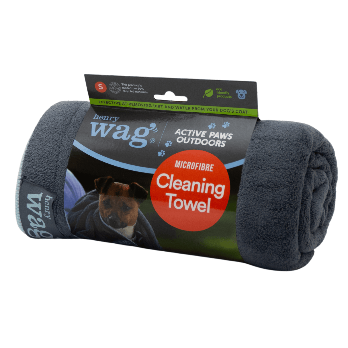 Henry Wag 100cm Microfibre Pet Towel - Small - Old Railway Line Garden Centre