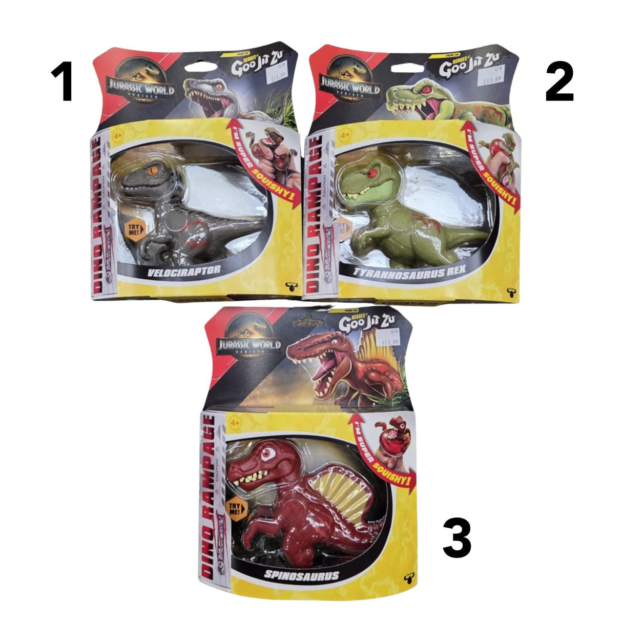 Heroes of Goo Jit Zu Jurassic World Dinosaur Stretchy Toy (Choice of 3) - Old Railway Line Garden Centre