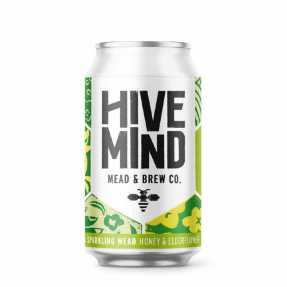 Hive Mind Mead and Brew Co, Honey & Elderflower 330ml Can