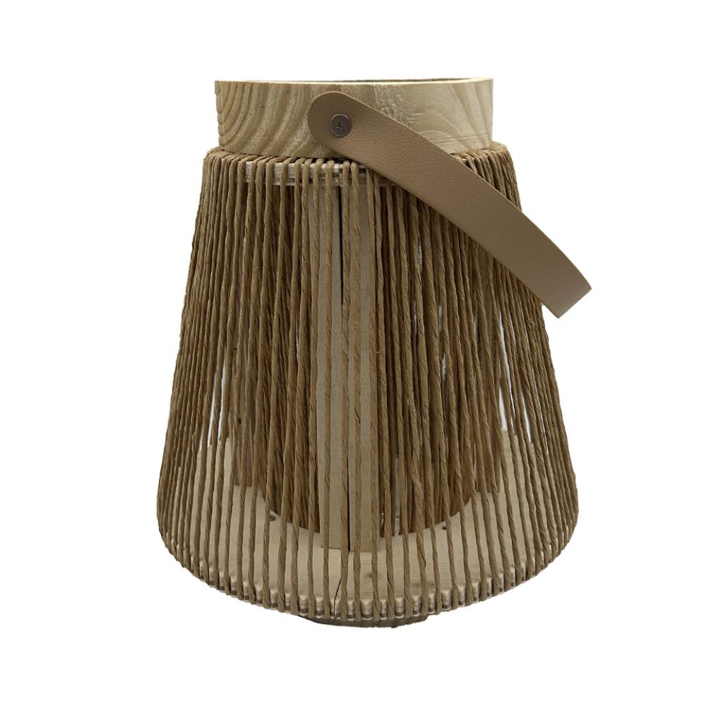 Hogewoning 23cm Desamparados Natural Wicker Lamp