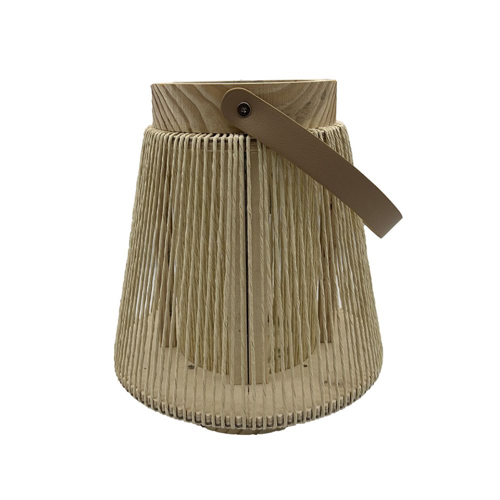 Hogewoning 23cm Light Brown Desamparados Wicker Lamp