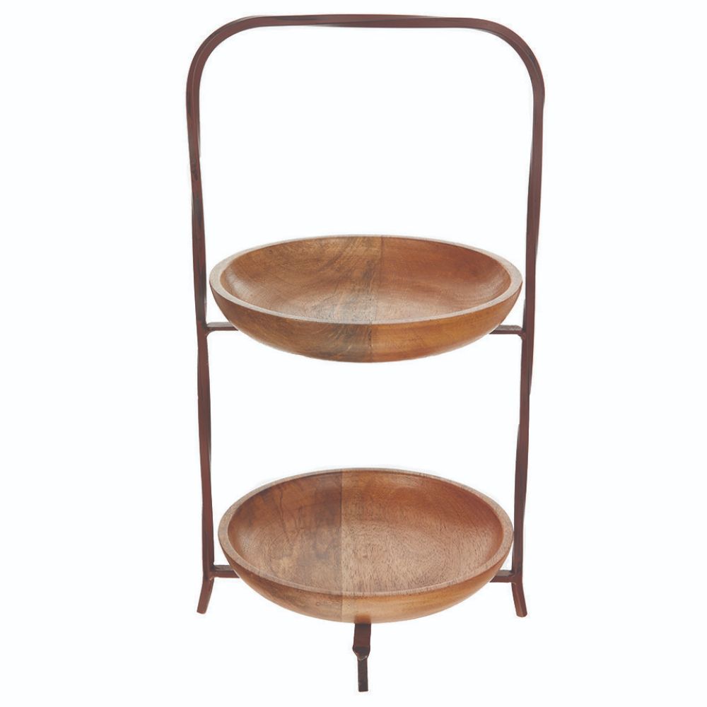 Hogewoning 40cm Brown Serving Stand