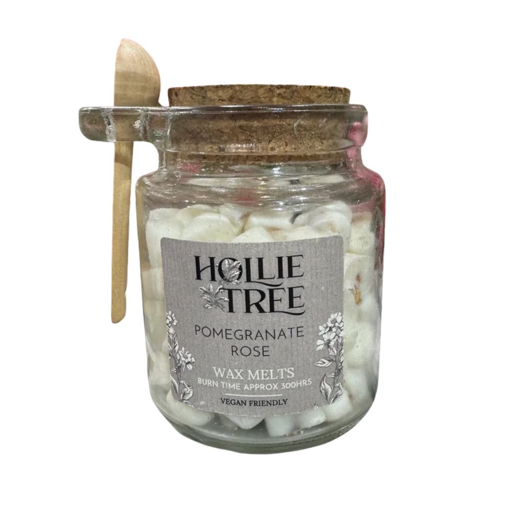 Hollie Tree Melting Pot Wax Melts Pomegranate & Rose