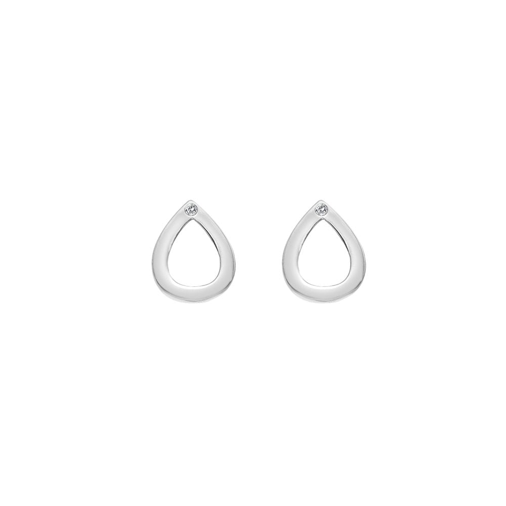 Hot Diamonds 10mm Amulet Teardrop Earrings -Silver