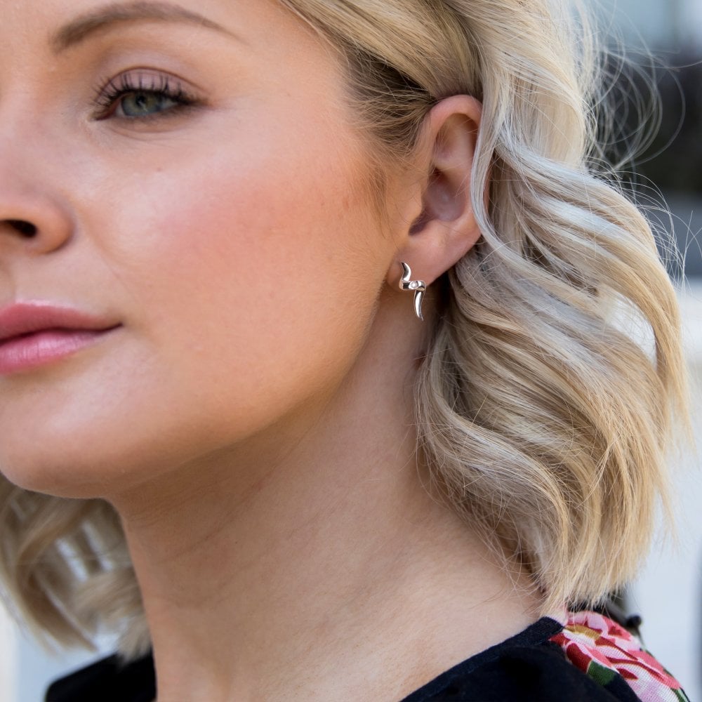 Hot Diamonds 20mm Sensual Stud Earrings - Silver