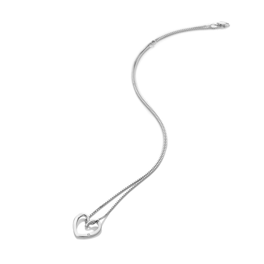 Hot Diamonds 45cm Classic Heart Necklace - Silver