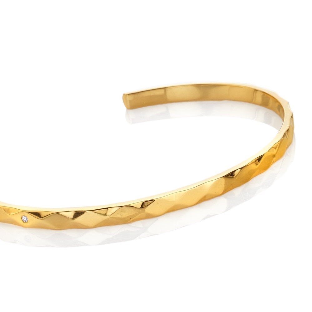 Hot Diamonds 60mm Harlequin Bangle - Gold