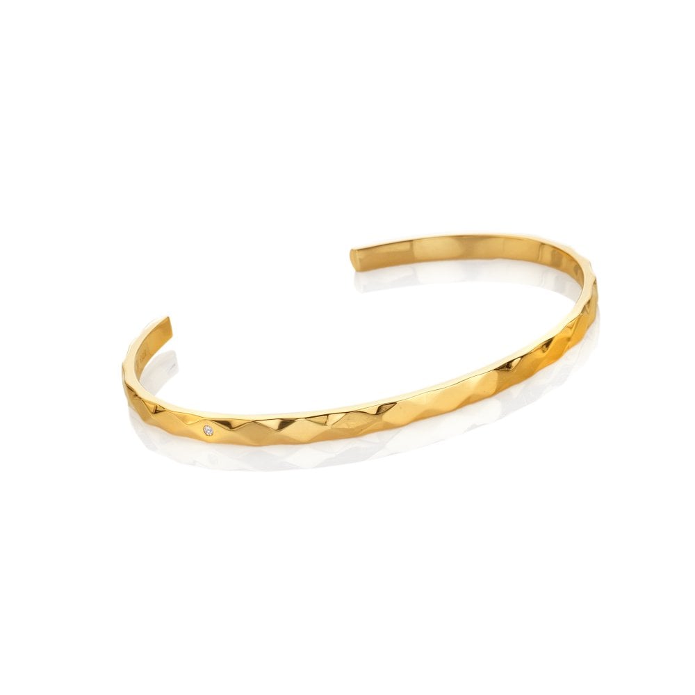 Hot Diamonds 60mm Harlequin Bangle - Gold
