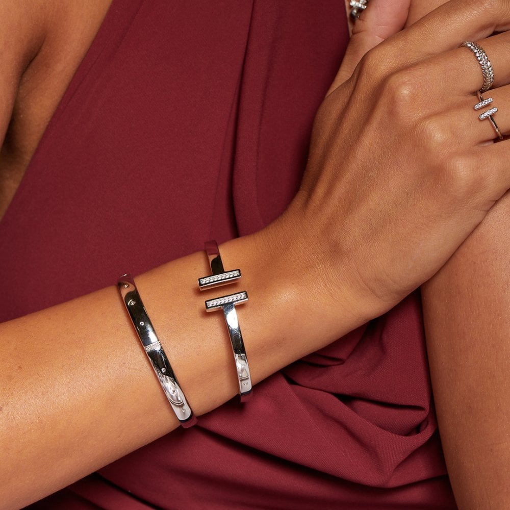Hot Diamonds 60mm Much Loved Bangle - Silver