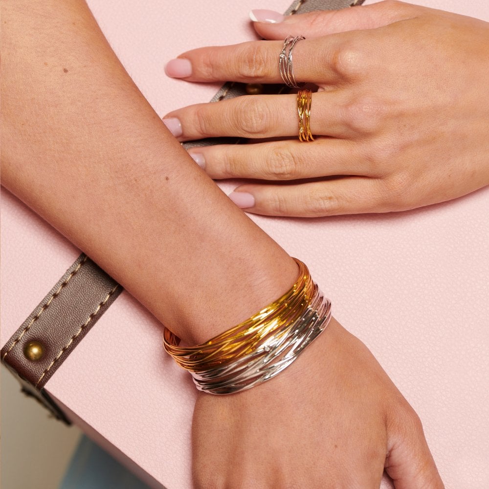 Hot Diamonds HD X GE String Ring - Gold - Size M
