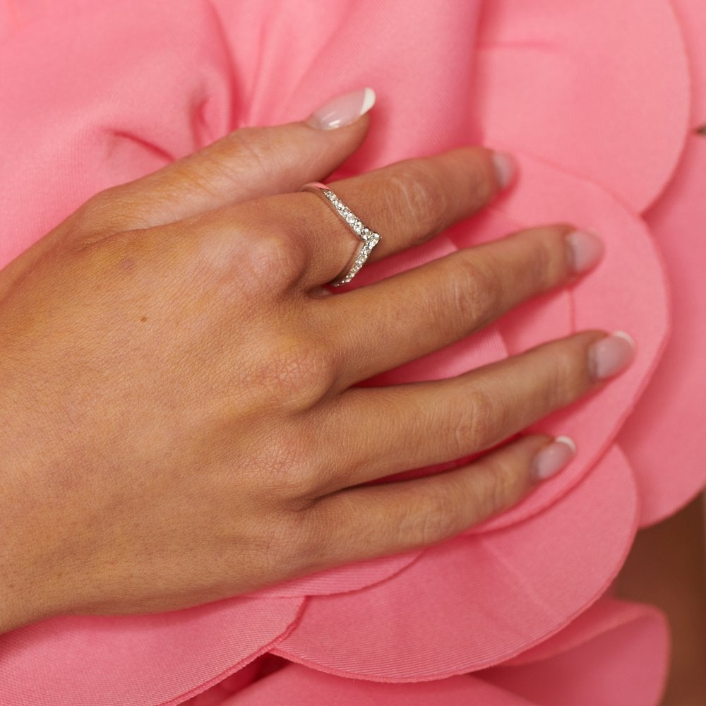 Hot Diamonds Lustre Ring - Silver - Size N