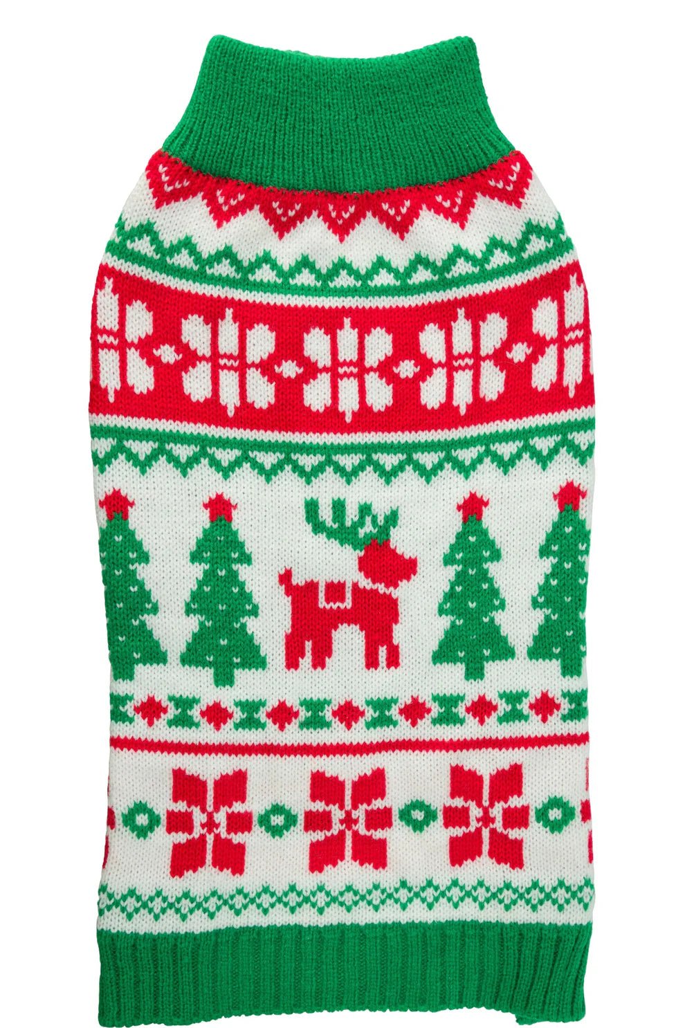 House of Paws 40cm Christmas Polo Neck Pet Jumper - Large - Old Railway Line Garden Centre