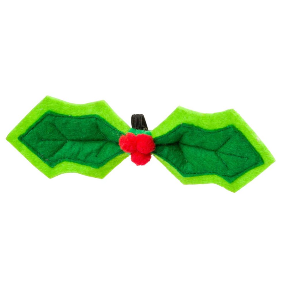 House of Paws Christmas Holly Dog Bow Tie