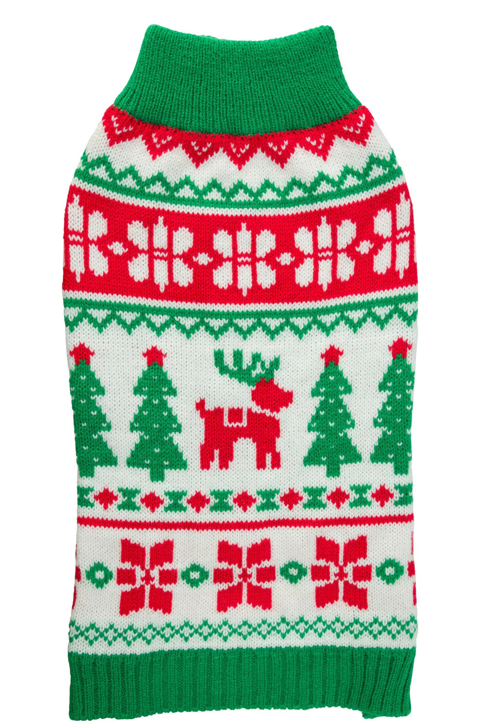 House of Paws 40cm Christmas Polo Neck Pet Jumper - Large