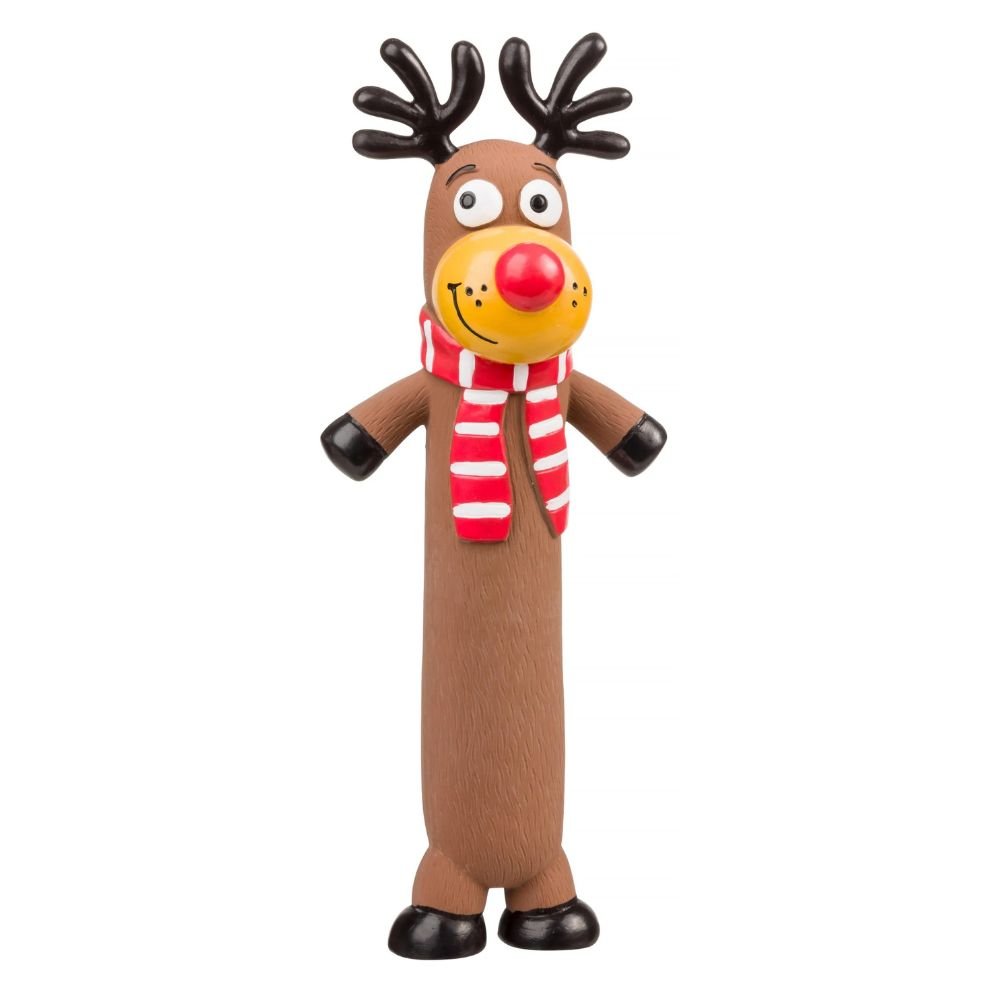 House of Paws Latex Rudolf Christmas Dog Toy - Old Railway Line Garden Centre