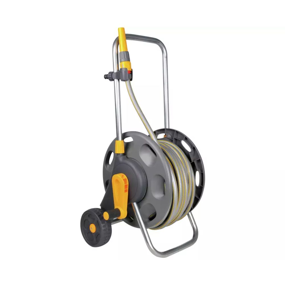 Hozelock 50M Hose Cart with Hose and Fittings
