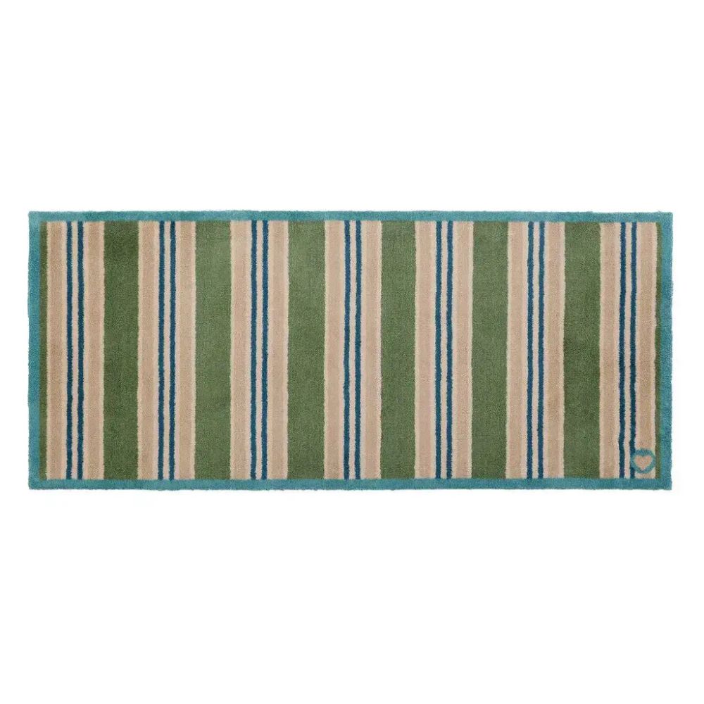 Hug Rug 150cm Timeless Stripe Green Runner