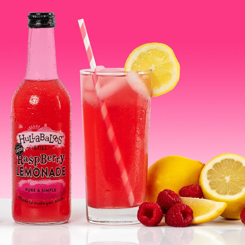 Hullabaloos 750ml Raspberry Lemonade - Old Railway Line Garden Centre