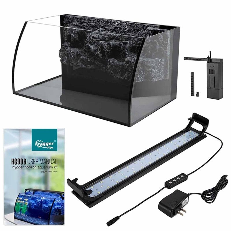 Hygger 37L LED Glass Aquarium Kit