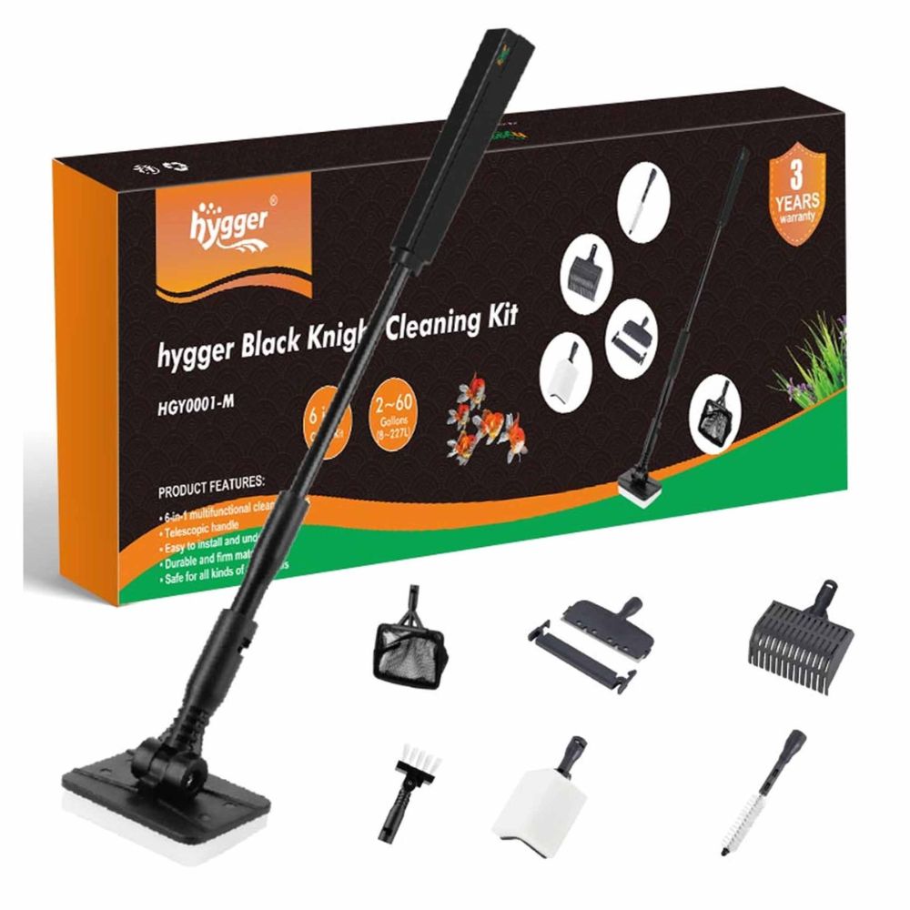 Hygger Black Knight 6-in-1 Cleaning Kit