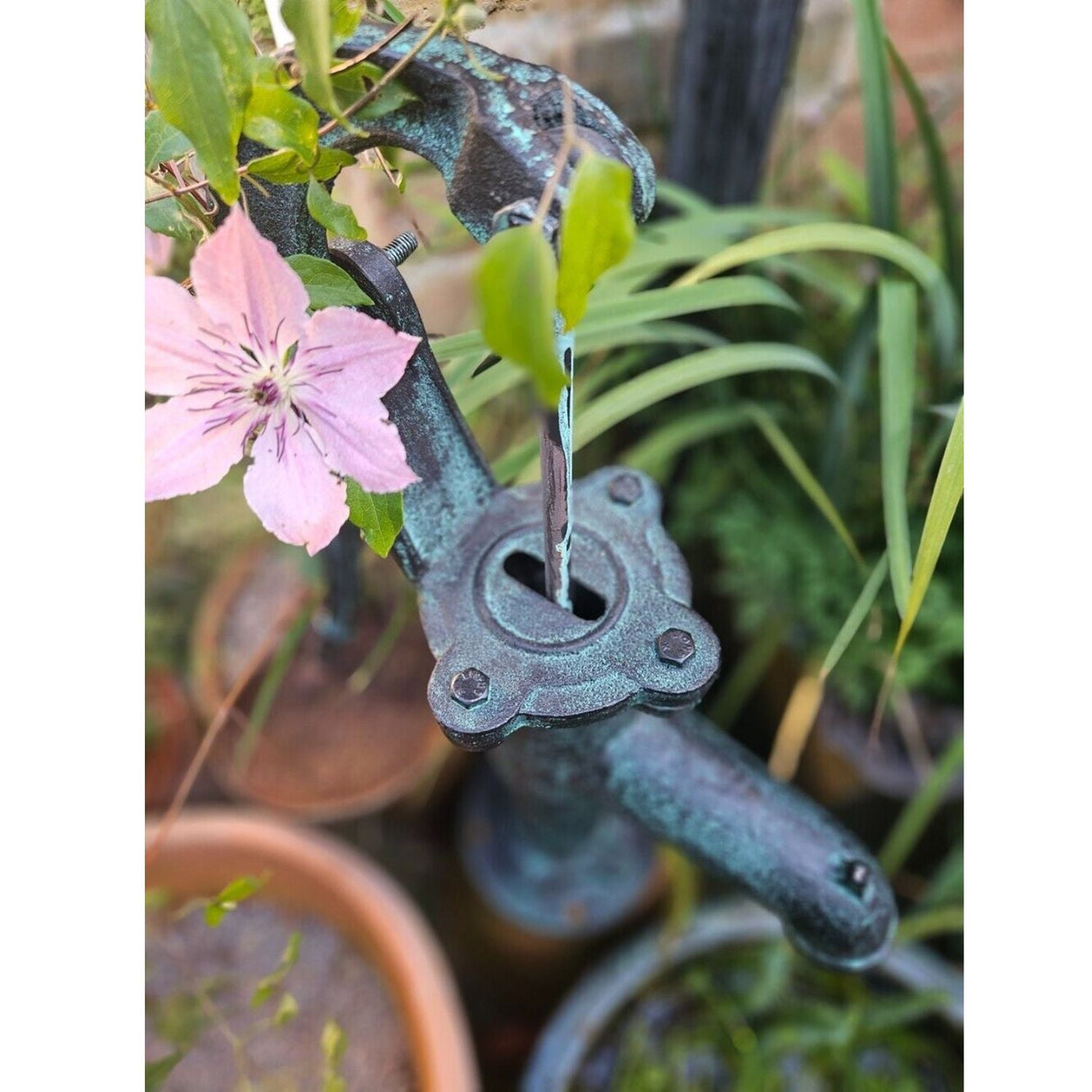 Inspirational Gifting Hand Pump Garden Ornament - Old Railway Line Garden Centre