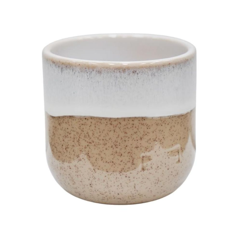 Ivyline 12cm Jodie Reactive Glaze Pot - Sand