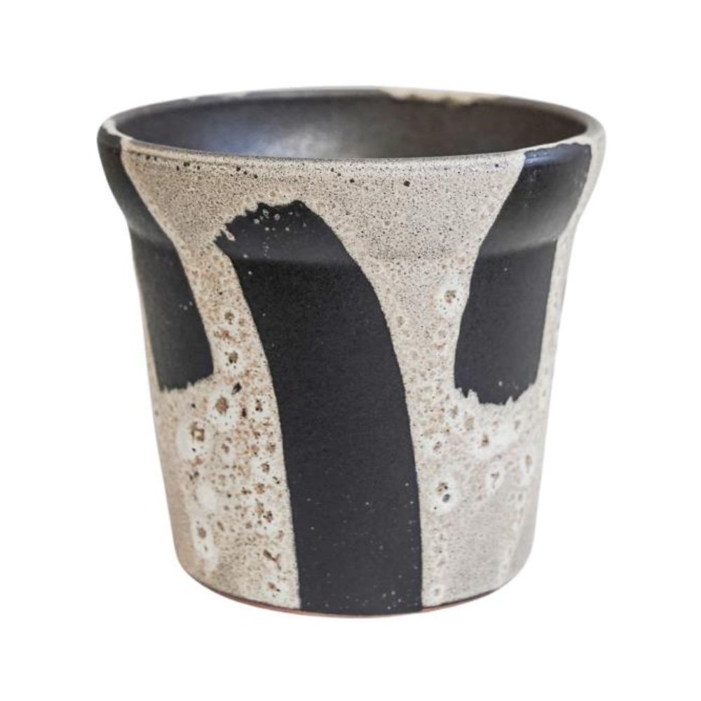 Ivyline 15.5cm Rowen Brushstroke Tapered Pot - Mono