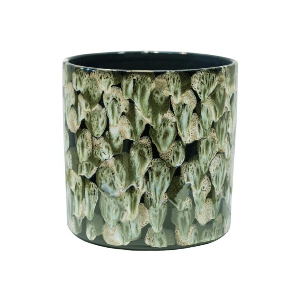 Ivyline 16cm Rio Reactive Spot Planter - Green
