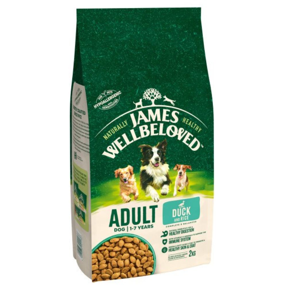 James Wellbeloved 2kg Adult Dog Duck & Rice Dog Food