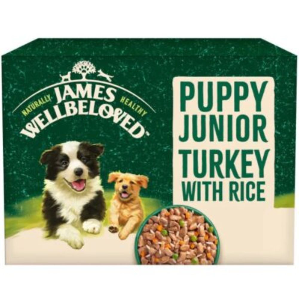 James Wellbeloved 90g Turkey Flavoured Pouches -12 Pack
