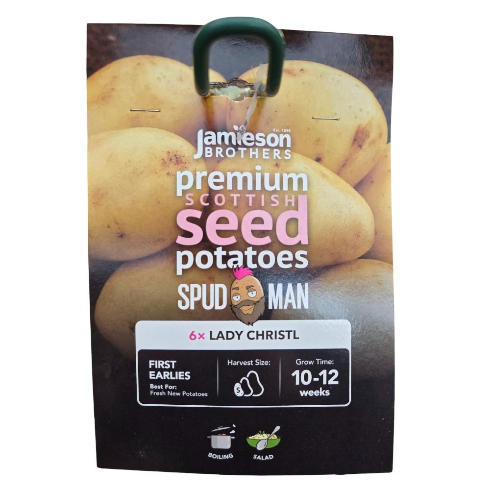 Jamieson Brothers Spudman ' Lady Christl' Seed Potatoes - Old Railway Line Garden Centre