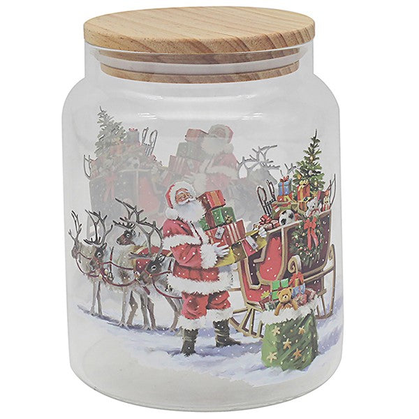 Joe Davies 15cm Macneil Santa Glass Canister