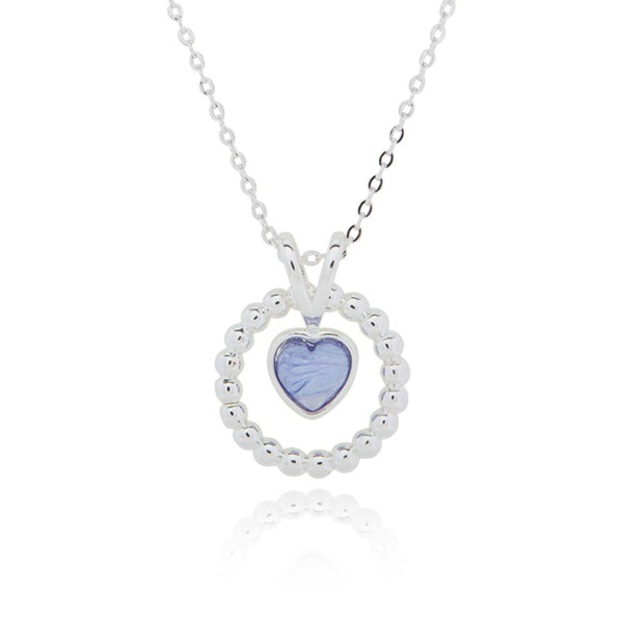Joe Davies Candy Silver Plated Heart Necklace - Old Railway Line Garden Centre