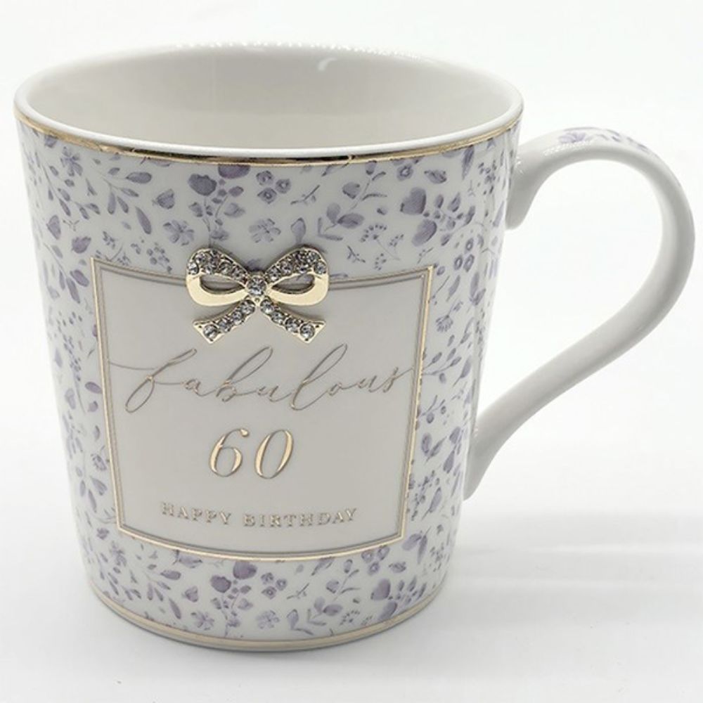 Joe Davies Hearts Design Mug 60th Birthday