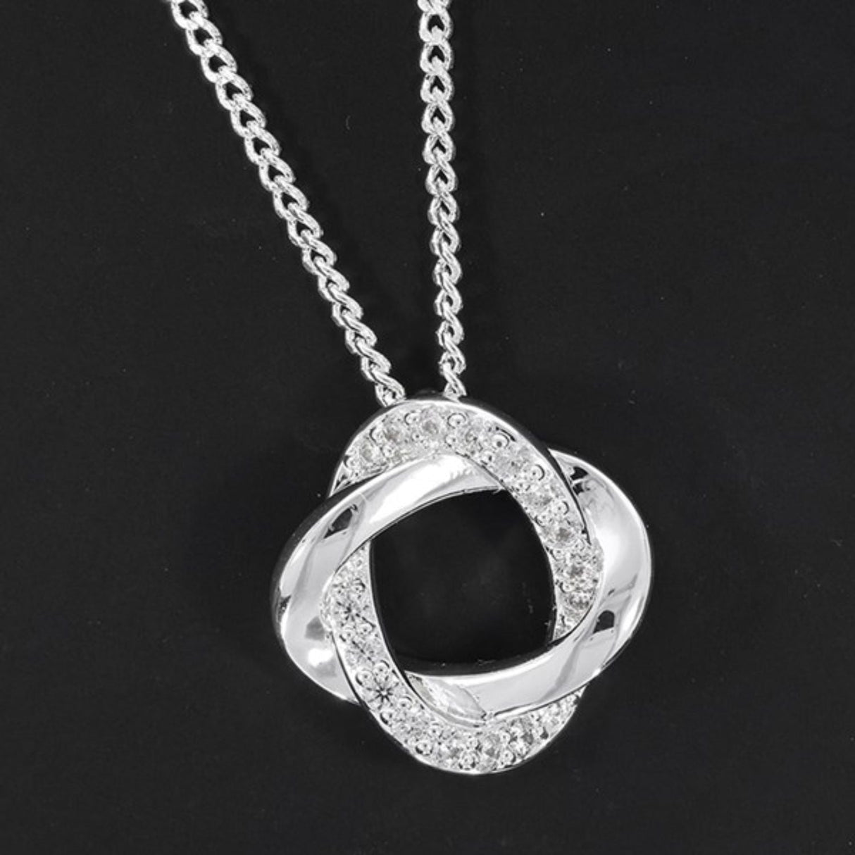 Joe Davies Love Knot Silver Plated Necklace - Old Railway Line Garden Centre