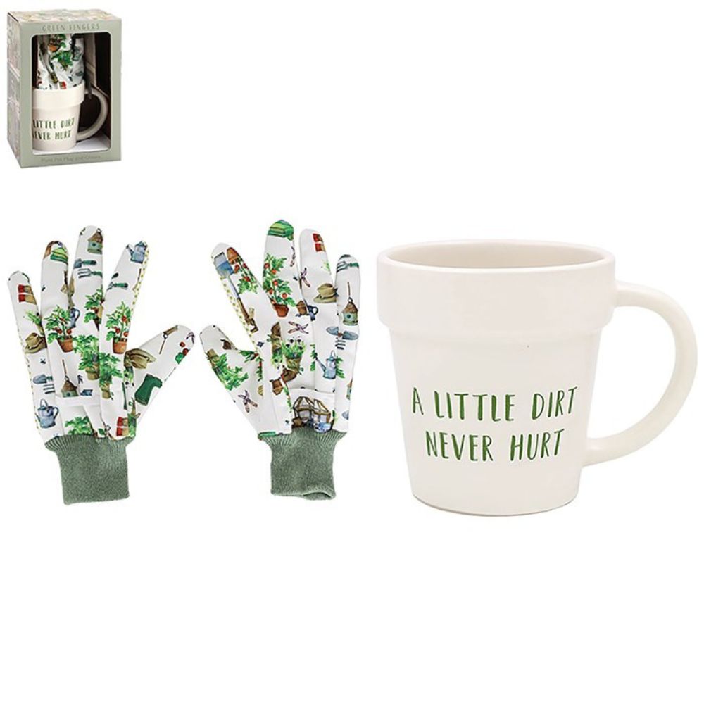 Joe Davies Mug & Glove Set Garden Dirt