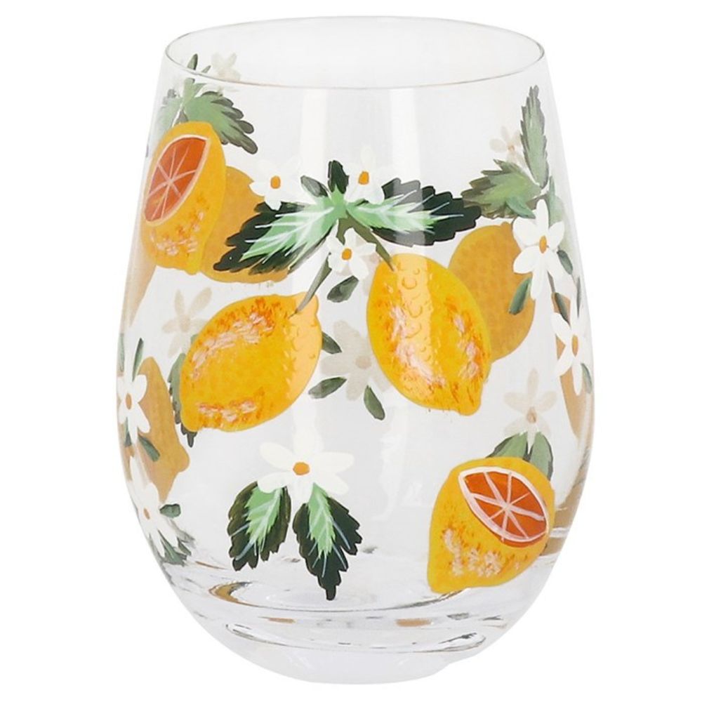 Joe Davis My Favourite Lemon Stemless Glass