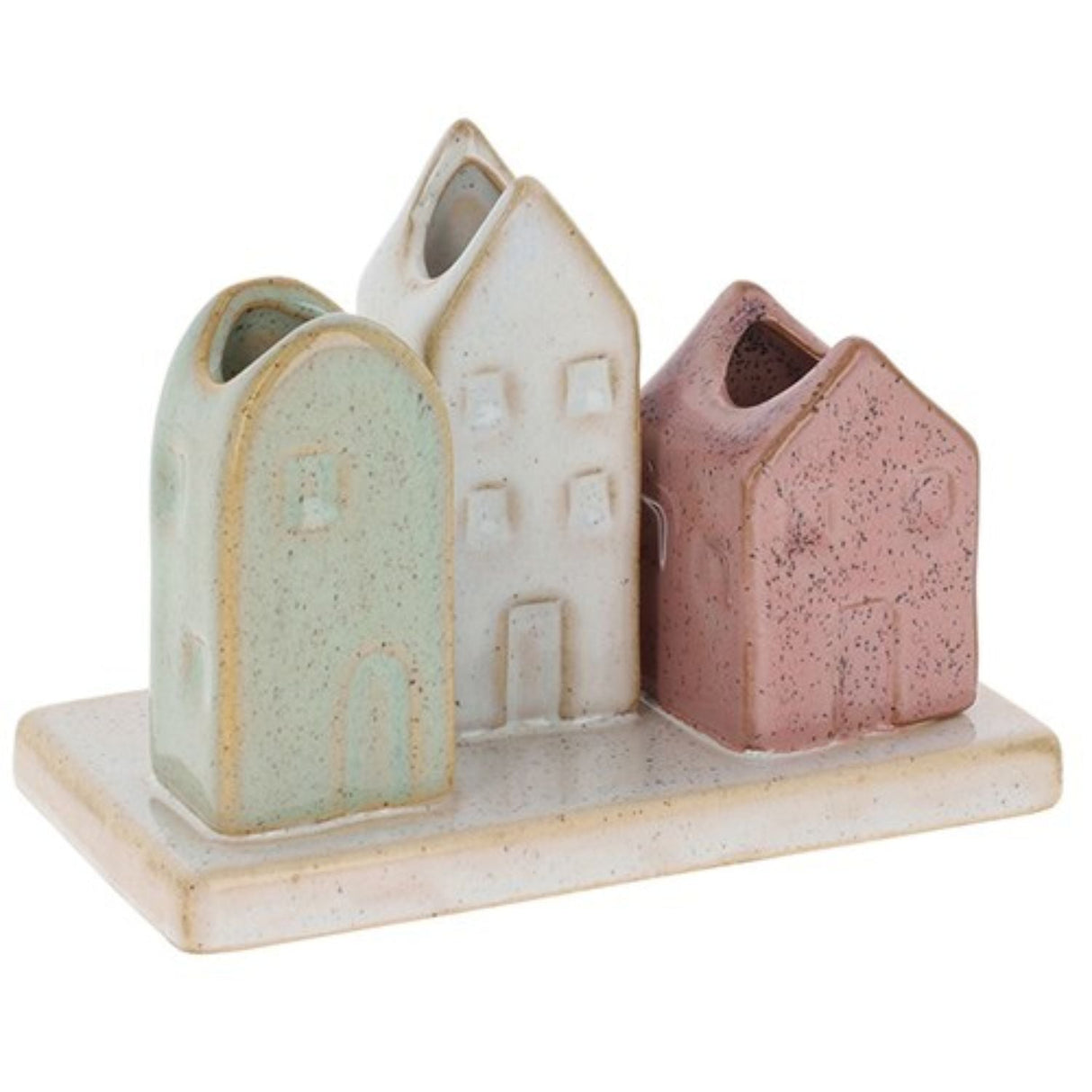 Joe Davies Petite Pottery 3 Stem Houses - Old Railway Line Garden Centre