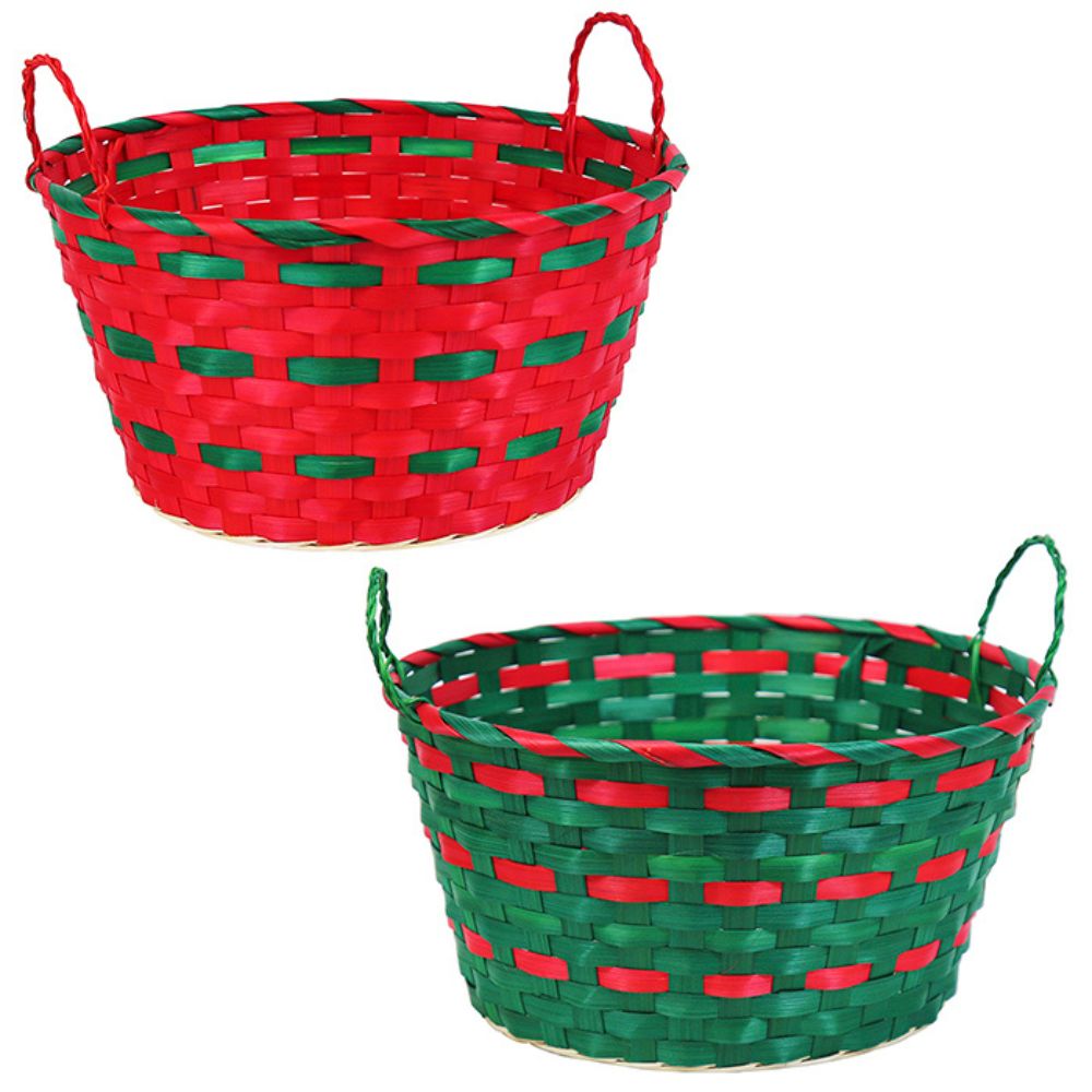 Joe Davies Red & Green Bucket Basket (Choice of 2)