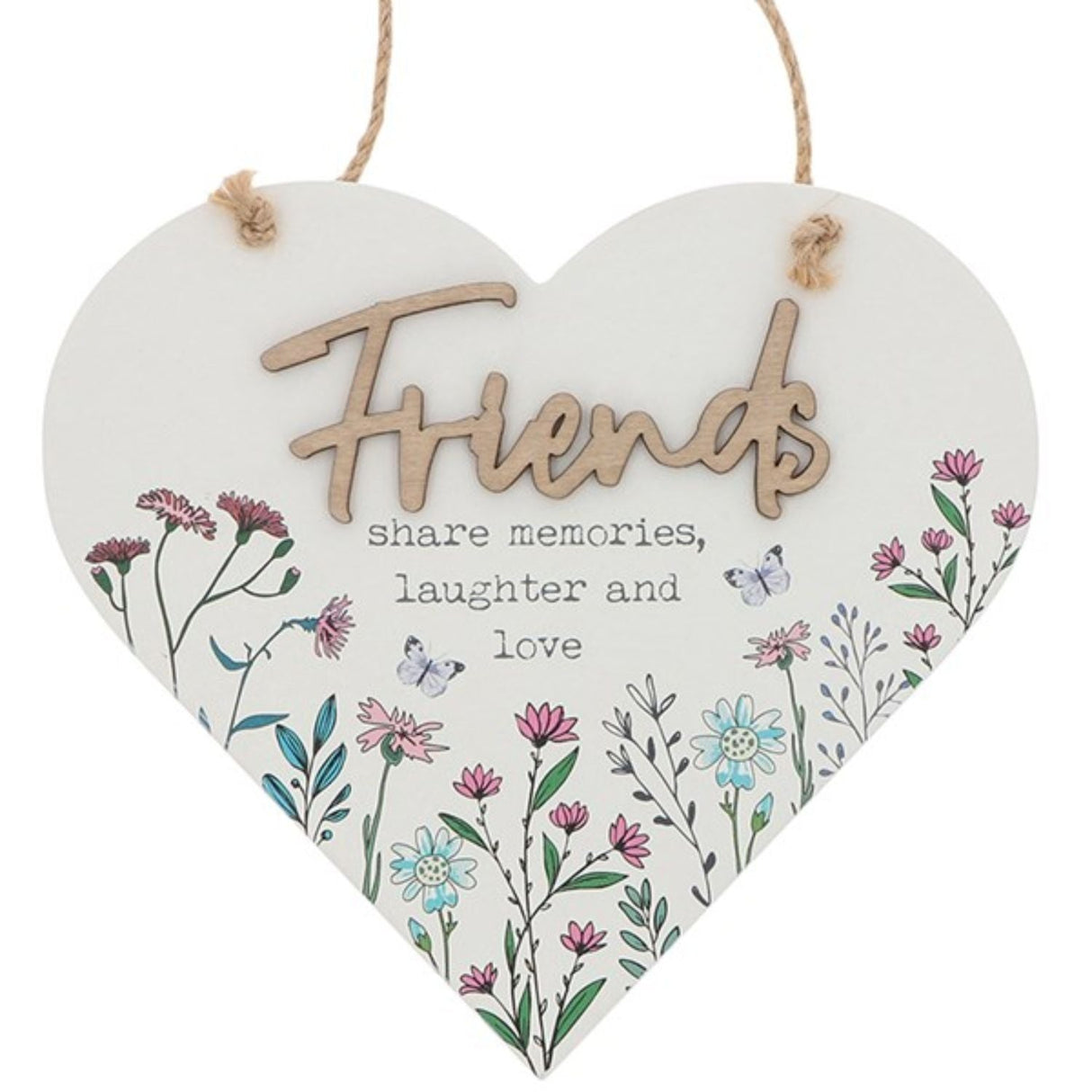 Joe Davies Sweet Meadow Hanging Heart - Friends - Old Railway Line Garden Centre