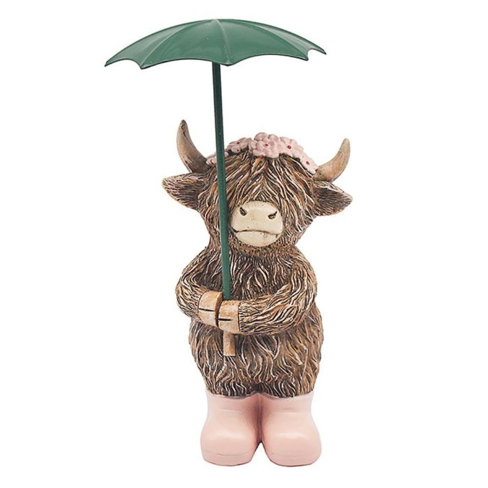 Joe Davies Highland Cow & Umbrella Girl