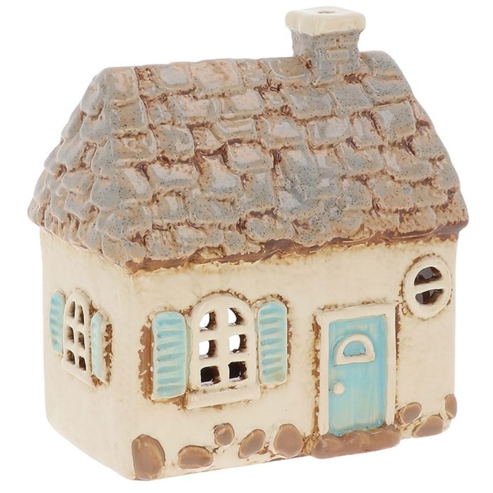 Joe Davies 13cm Village Pottery Garden Pebble House Tealight