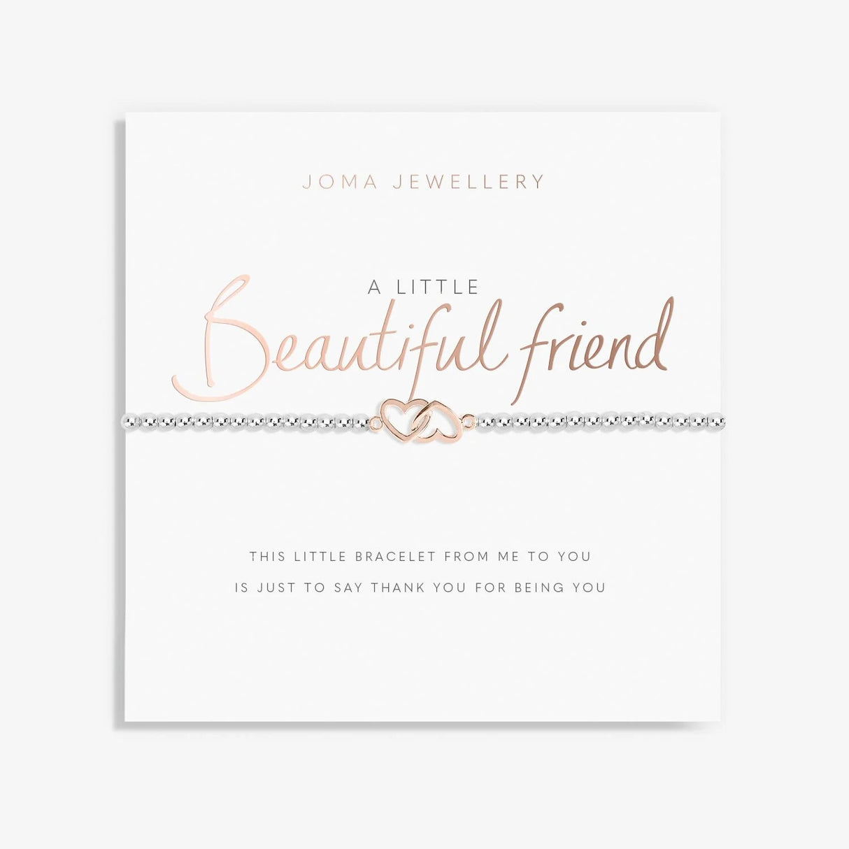 Joma Jewellery A Little 'Beautiful Friend' Bracelet - Silver - Old Railway Line Garden Centre