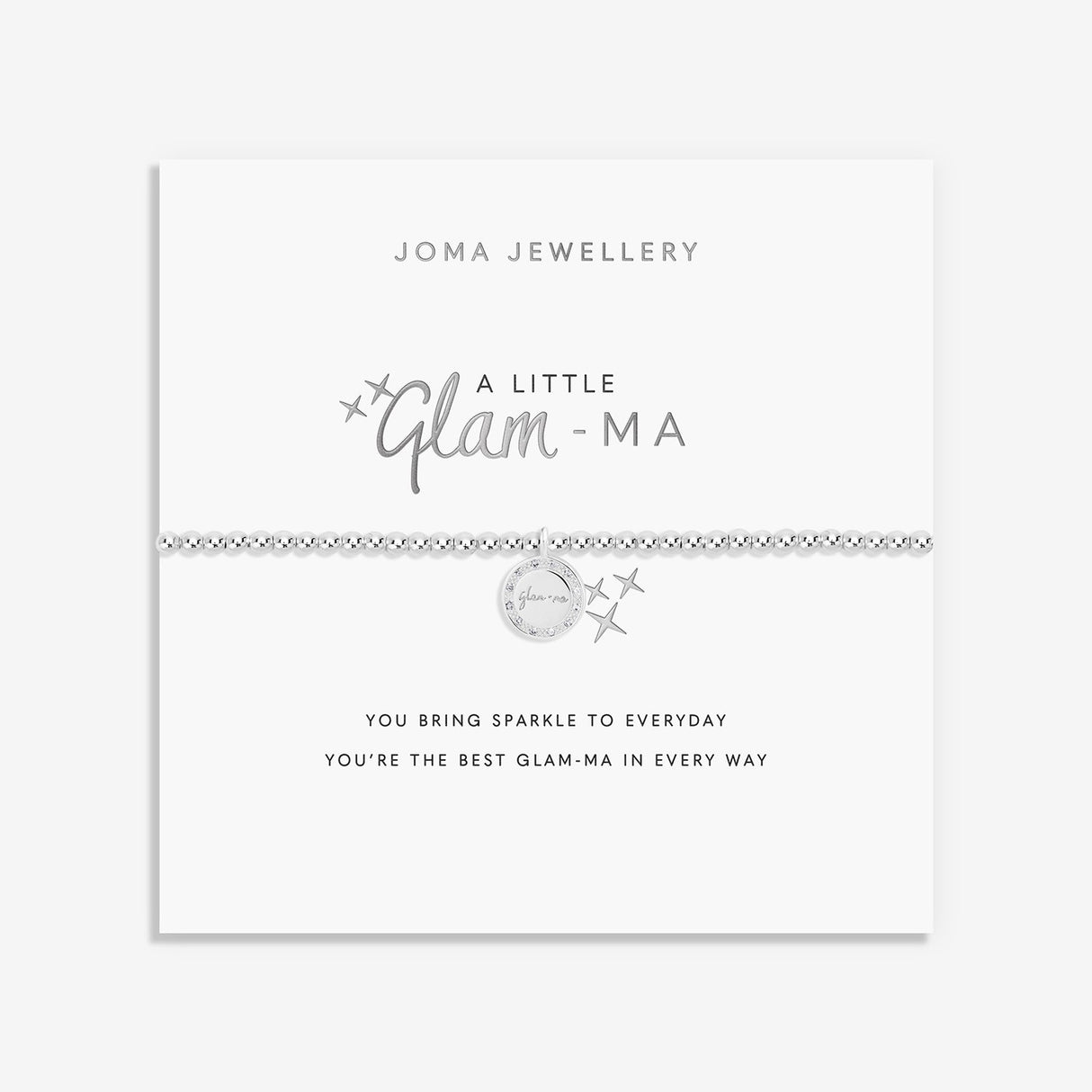Joma Jewellery A Little 'Glam-Ma' Bracelet - Silver