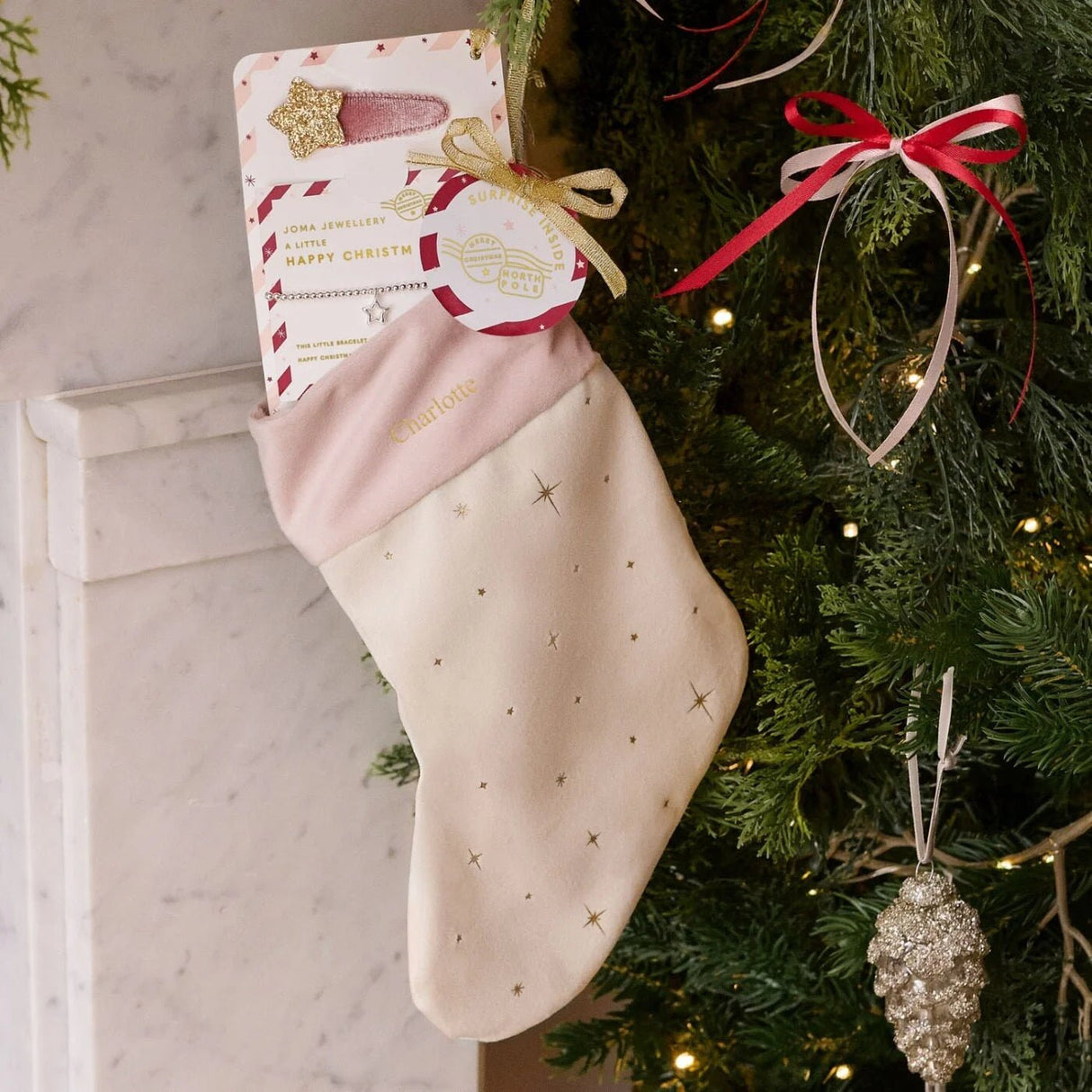 Joma Jewellery A Little 'Happy Christmas' Kids' Stocking Gift Set - Old Railway Line Garden Centre