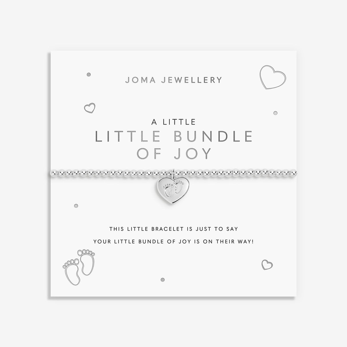 Joma Jewellery A Little 'Little Bundle Of Joy' Bracelet - Silver