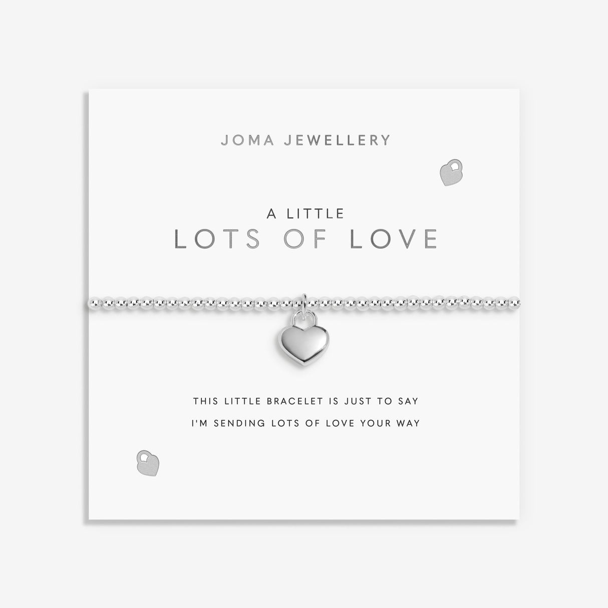 Joma Jewellery A Little 'Lots Of Love' Bracelet - Silver