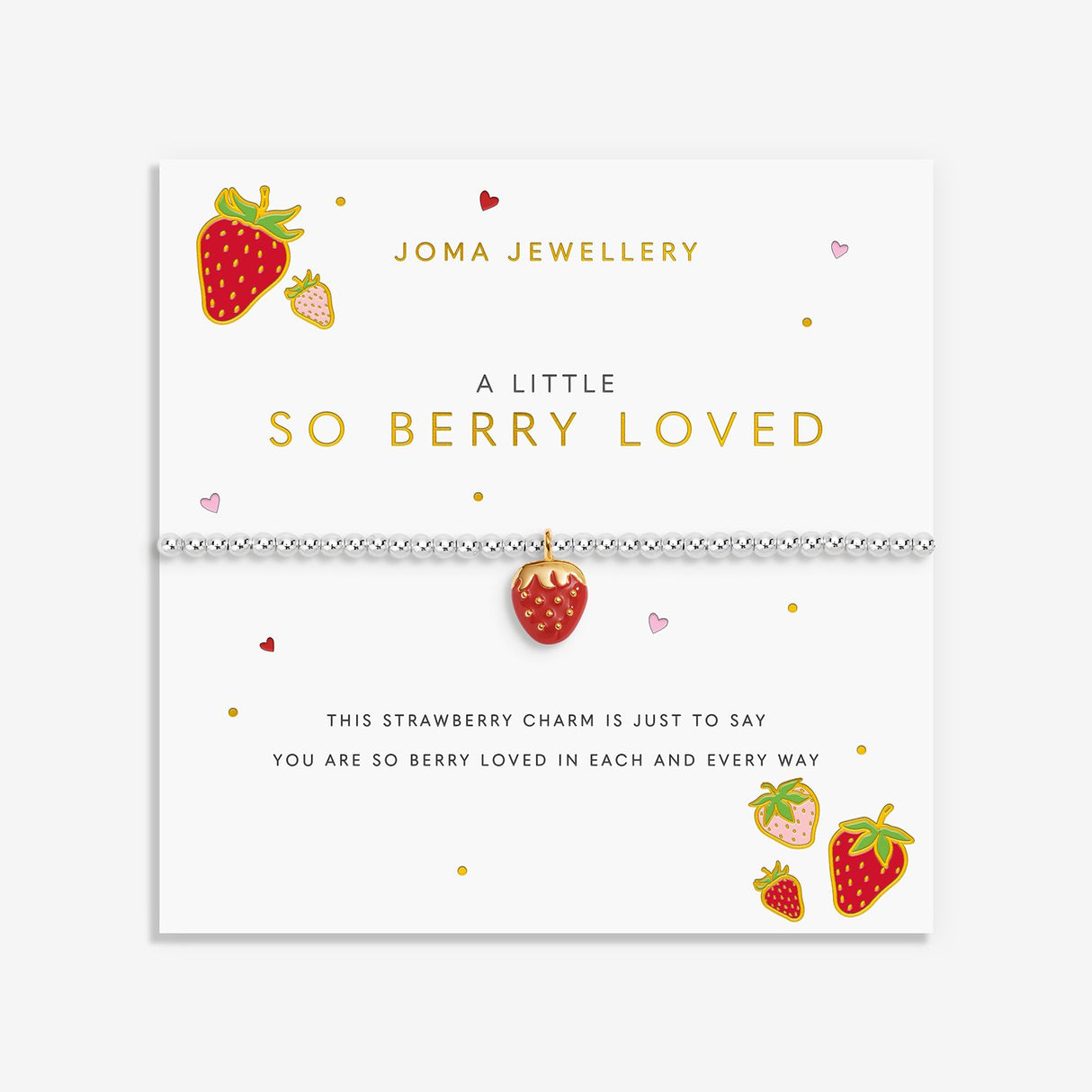 Joma Jewellery A Little Vibes 'So Berry Loved' Bracelet - Silver/Gold